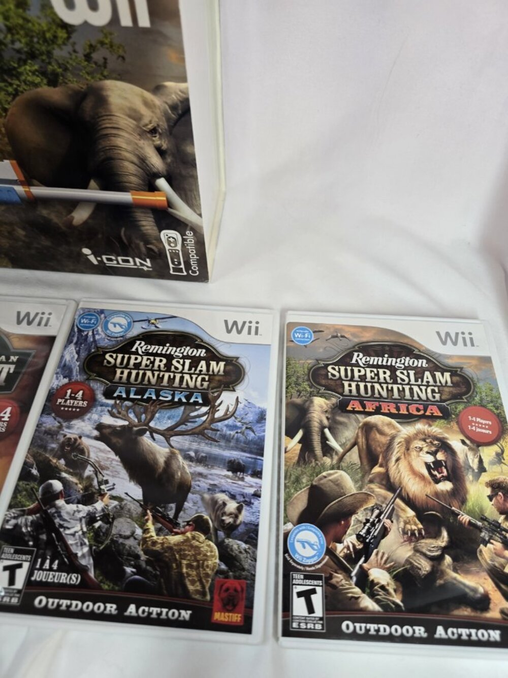 Nintendo Wii Real Shot Remington Accessory With 9 Hunting Games bundle Lot - Picture 4 of 16
